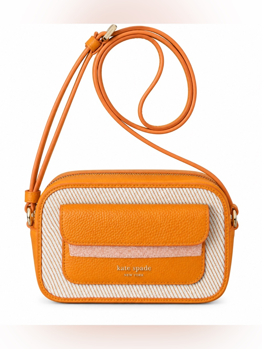kate spade Orange and Cream Crossbody Camera Bag
